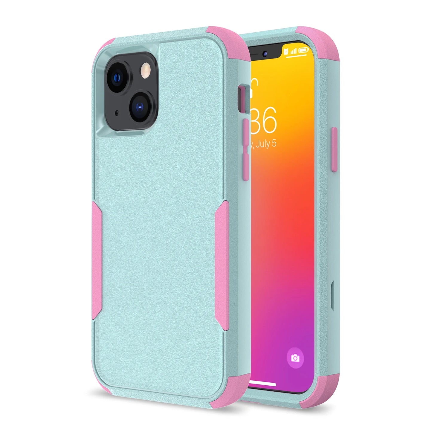 3 Layer Case For iPhone Luxury Armor Shockproof Soft Bumpers Hard Cover