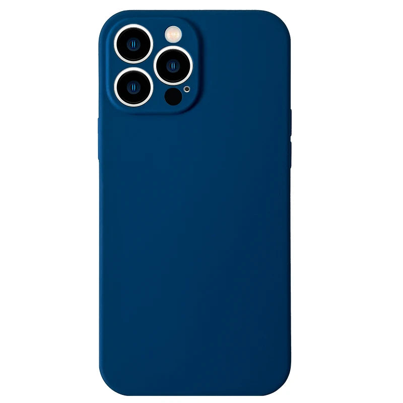 For iPhone Case Neon Liquid Silicone Fluorescence Cover