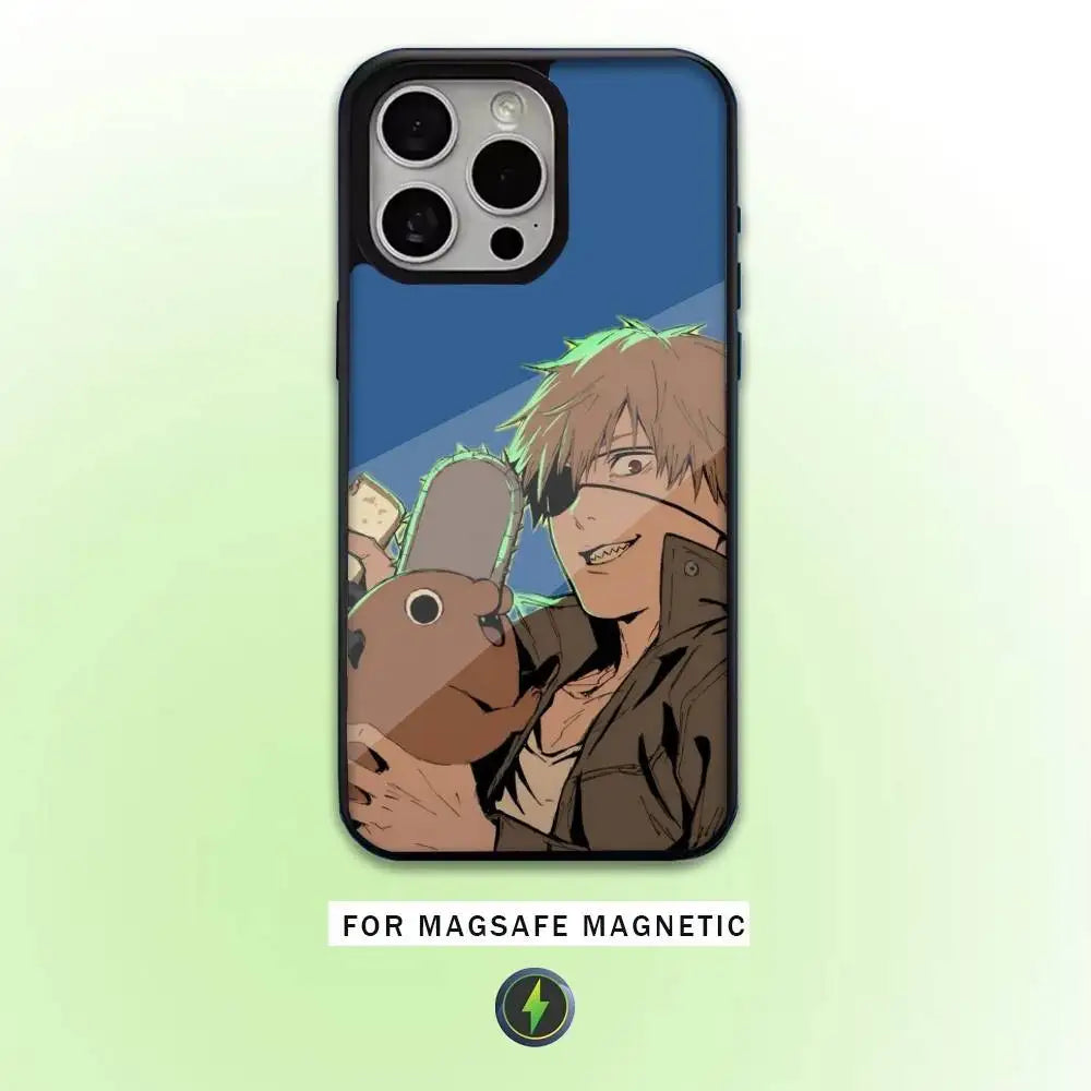 Kawaii Pochita Cartoon Phone Case For iPhone
