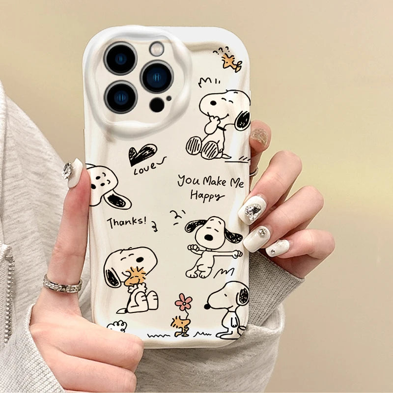 Fashion Cute Cartoon Snoopy Phone Case