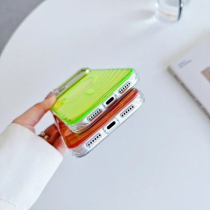Rippling Water Transparent Magnetic Phone Case For iPhone For Magsafe Clear Shockproof Cover