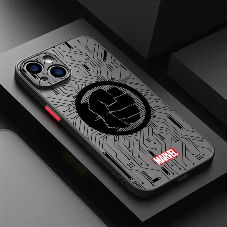 Case For iPhone Back Phone Cover Marvel Spider Man Logo