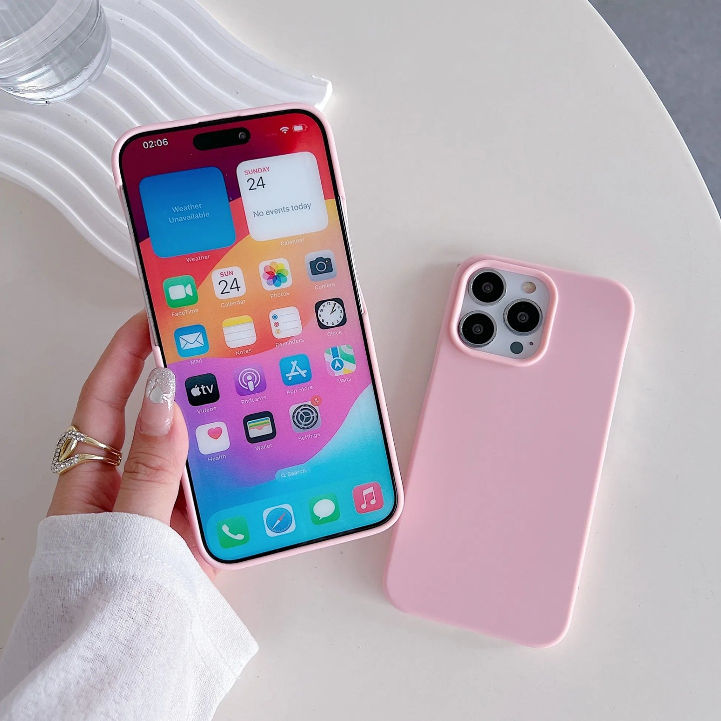 Shockproof Pink Phone Case For iPhone – Soft Ultra-Thin Silicone
