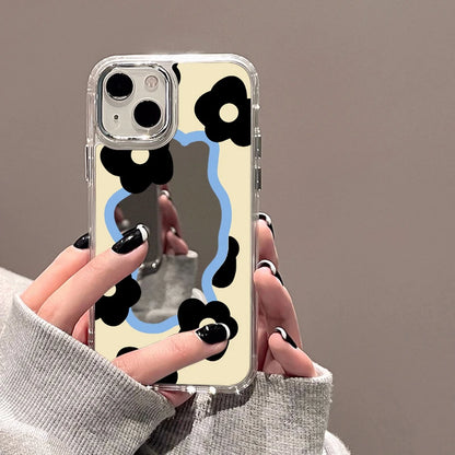Rose Flower Mirror Phone Case For iPhone