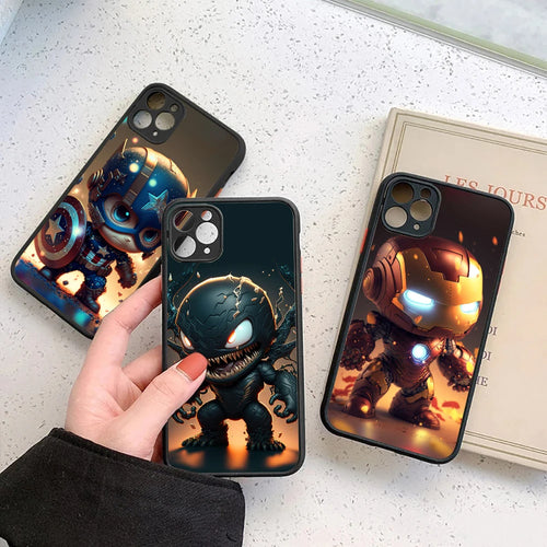 Cartoon Groot Venom Marvel Baby Translucent Case For iPhone