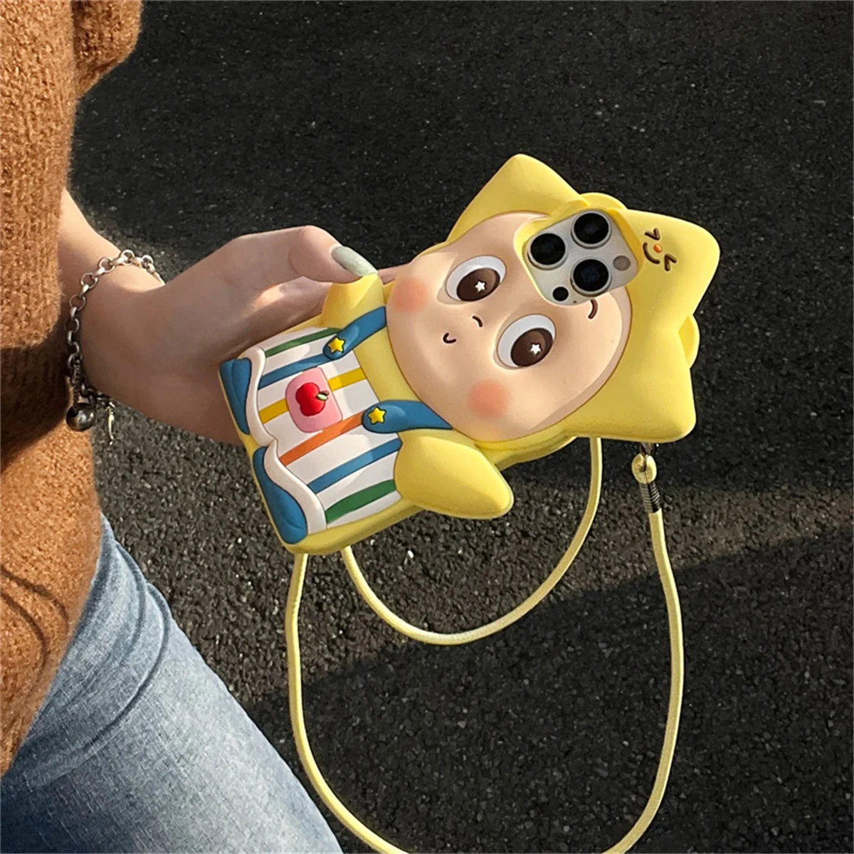 Kawaii Cartoon Star Baby Phone Case For iPhone