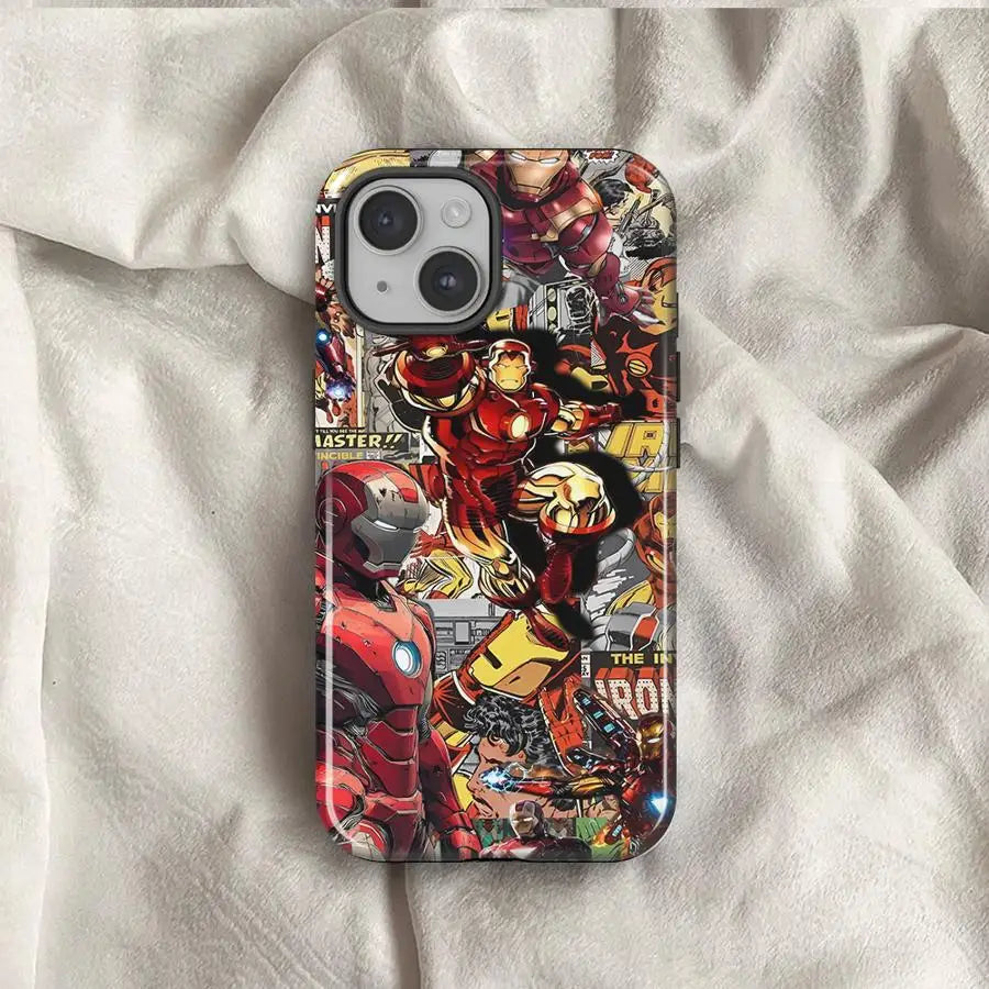 Marvel Spider Man Iron Man Phone Case For Apple iPhone