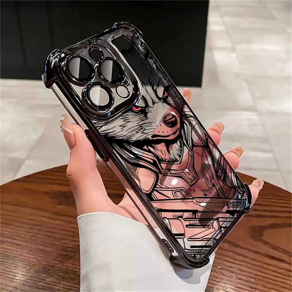 Marvel Art Ironman Luxury Shockproof Case For iPhone