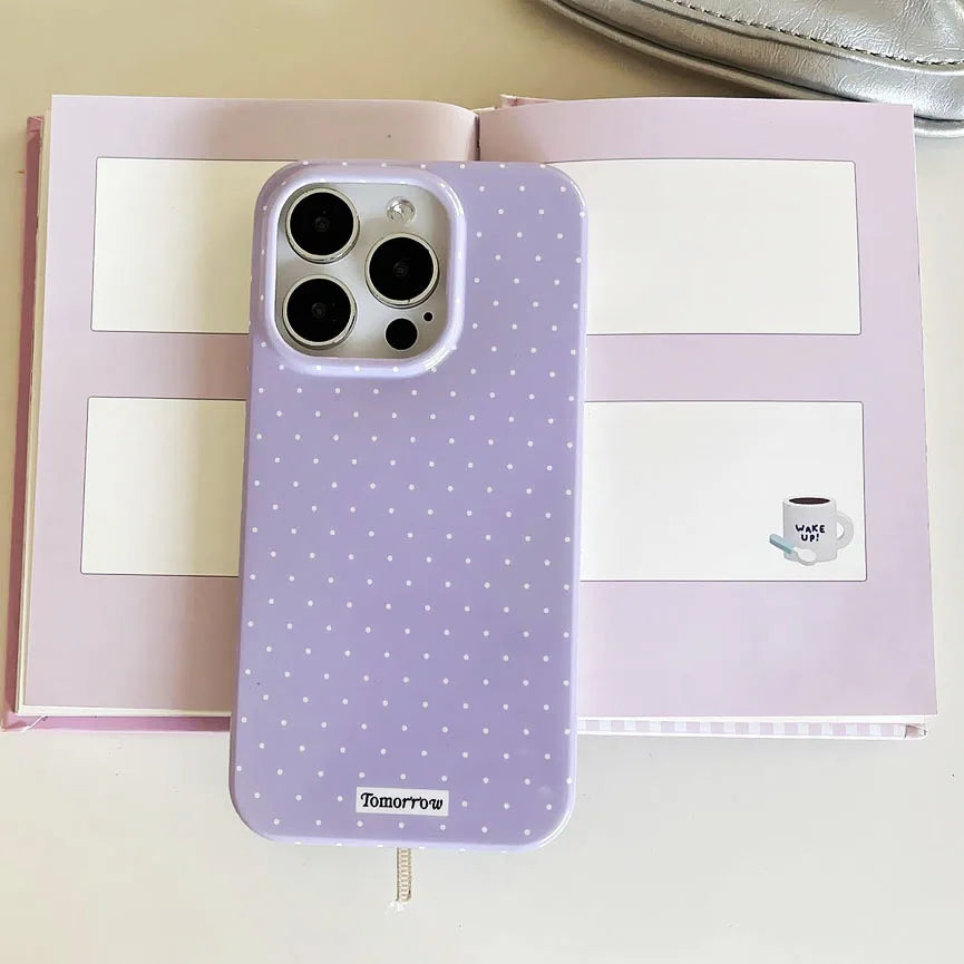 INS Polka Dot Small Fresh Mobile Phone Case For iPhone Shockproof Cover For iPhone