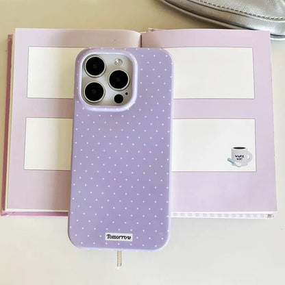 INS Polka Dot Small Fresh Mobile Phone Case For iPhone Shockproof Cover For iPhone