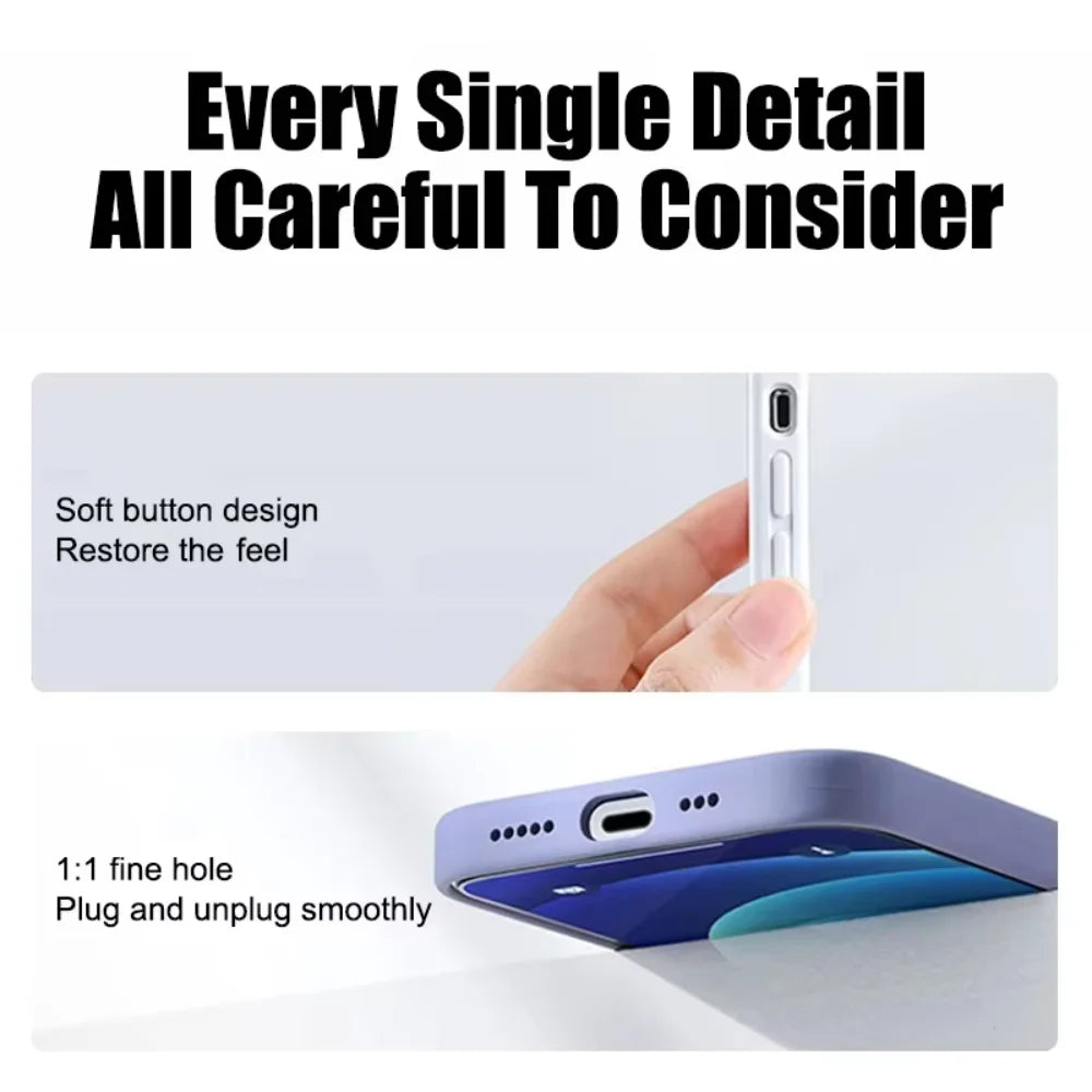 Luxury Liquid Silicone Magsafe Magnetic Phone Case For iPhone