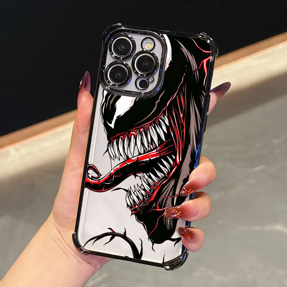 Venom Art Marvel Luxury Shockproof Case For iPhone