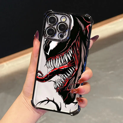 Venom Art Marvel Luxury Shockproof Case For iPhone