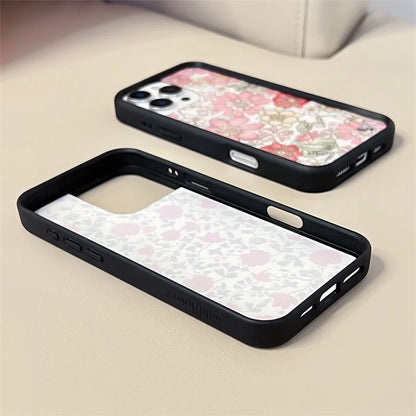 Wildflower Ins Cute Cartoon Phone Case For iPhone