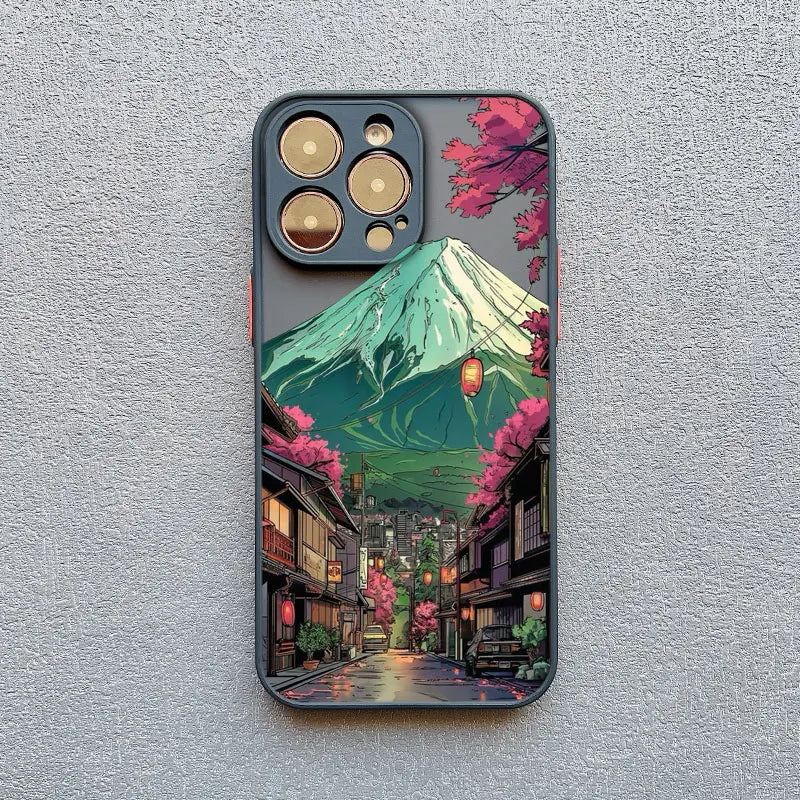 Japanese Mount Fuji Scenic Area Phone Case For iPhone