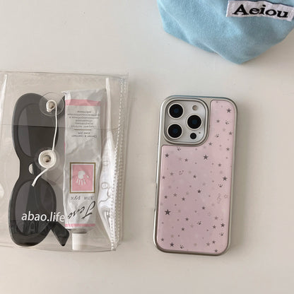 Cute Little Star Phone Case New Pink For iPhone