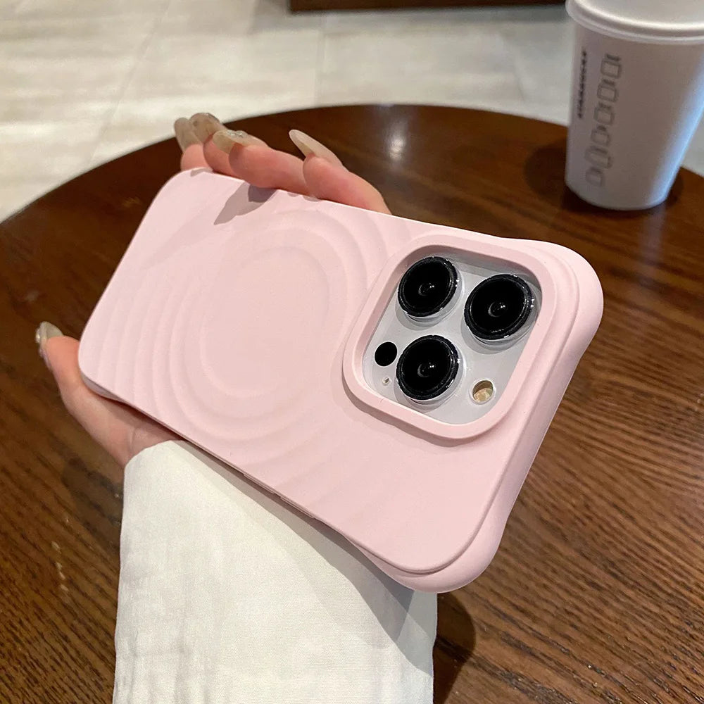 Magnetic Wireless Charging Phone Case For iPhone Case Silicone For Magsafe Protection Cover