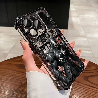 Luxury Marvel Spiderman Ironman Comic Case For iPhone