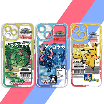 Anime Pokemon iPhone Case with Clear Protective Cover