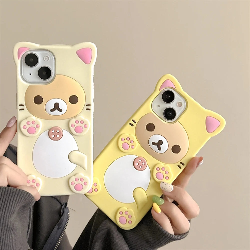 Rilakkuma Cat Bear Phone Case