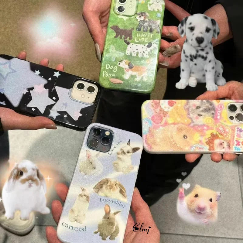 Cute Cartoon Hamster Dog Phone Case