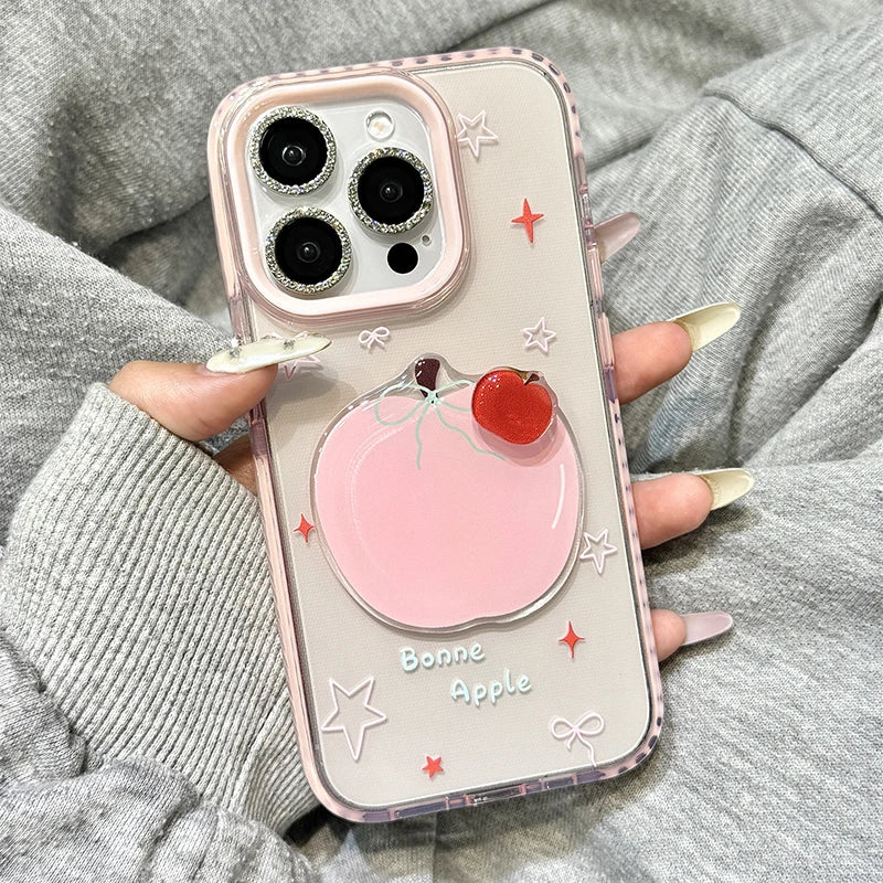 Fashion Rotatable Red Phone Case