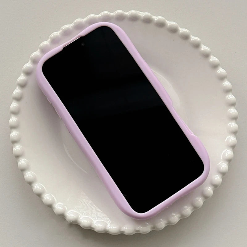 Cartoon 3D Purple Tulip Bracket Phone Case