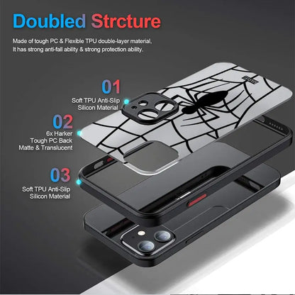 Marvel Hero Spider Man Funda Back Phone Cover Case For iPhone