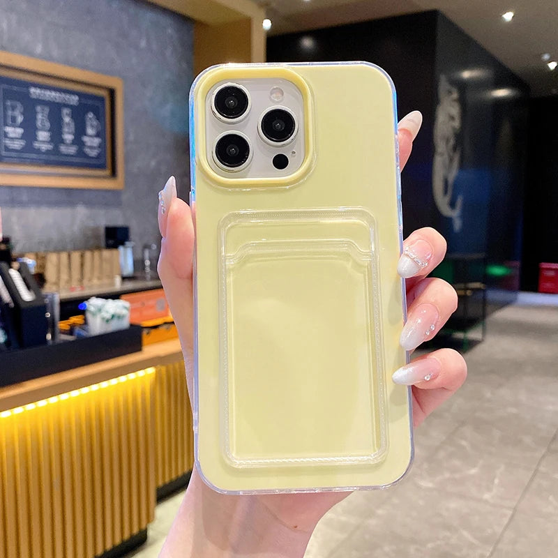 3 in 1 Card Photo Package Phone Case For iPhone