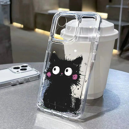 Cartoon Animal Cute Cat Phone Case For iPhone