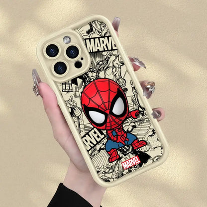 Soft Cover Phone Case For iPhone Marvels Groot Spiderman