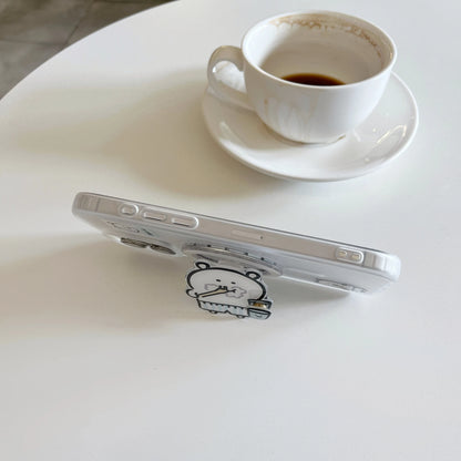 Healing White Bear Magnetic Suction Bracket Phone Case