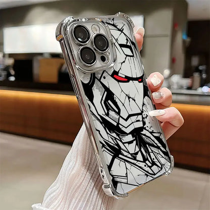 Marvel Art Ironman Luxury Shockproof Case For iPhone