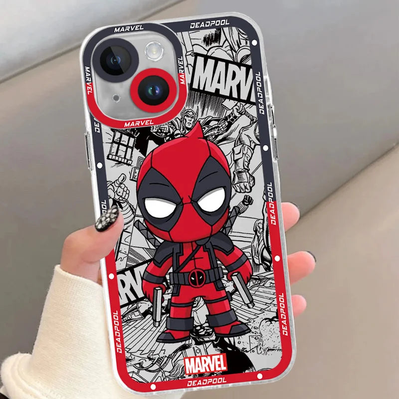 Marvel Spider Man Superhero Comic Style Phone Case For iPhone