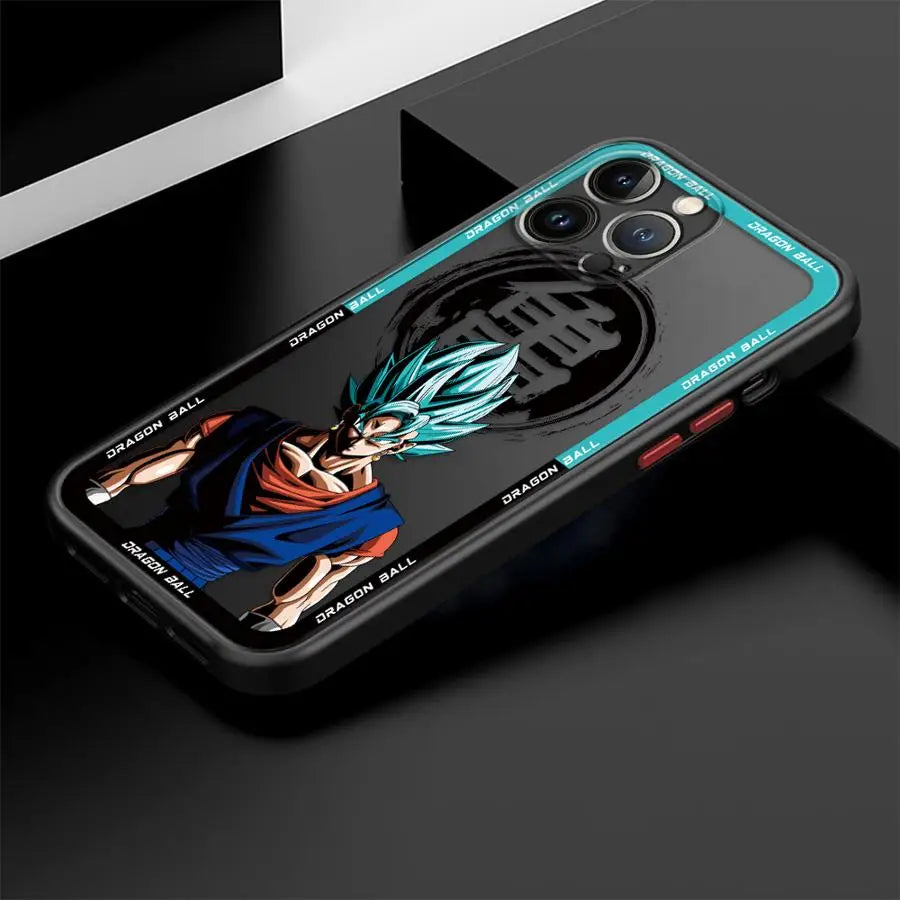 Hot Blooded Goku Anime Soft Phone Case For iPhone