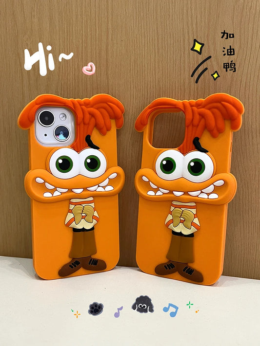 Cute 3D Cartoon Funny Animal Joy Soft Silicone Creative Phone Case