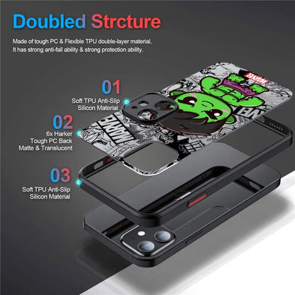 Marvel The Hulk Cartoon Phone Case For iPhone