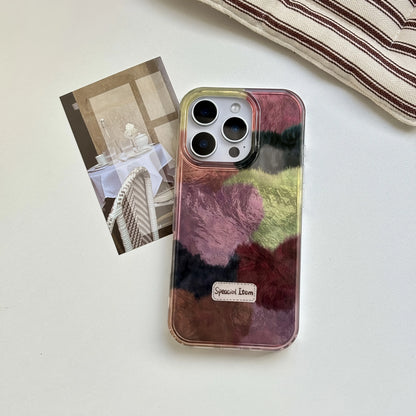 High Quality Exquisite Multiple Colors Velour Heart Pattern Case For iPhone