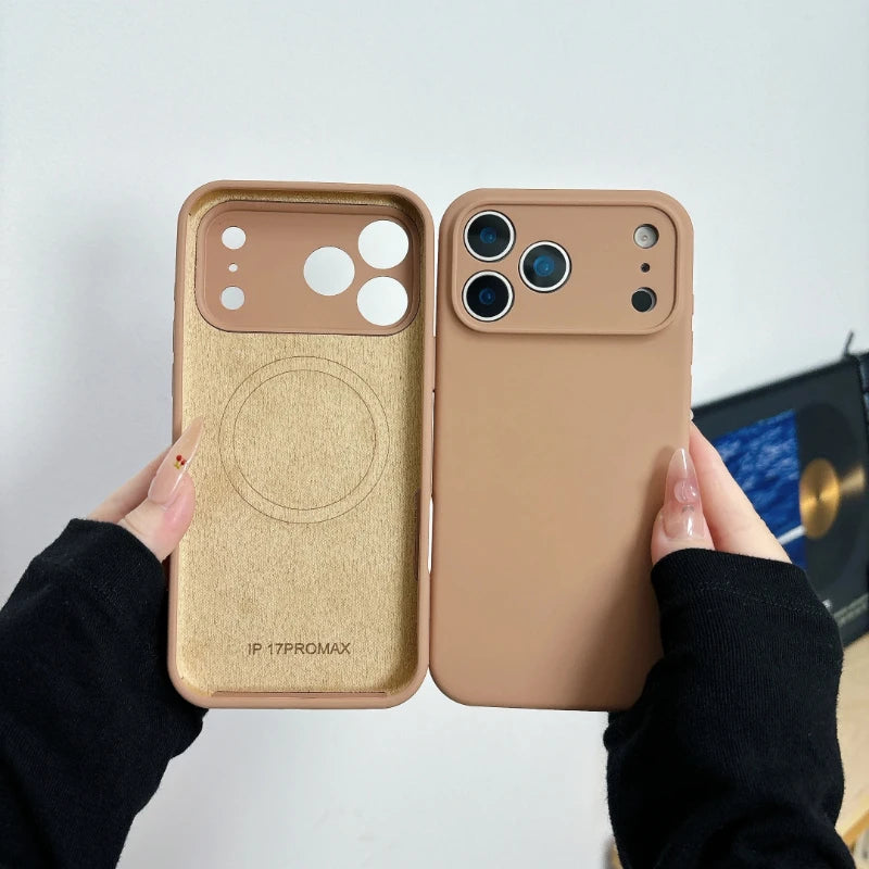 For Magsafe Original Liquid Soft Silicone Phone Case For iPhone Magnetic Wireless Cases Cover