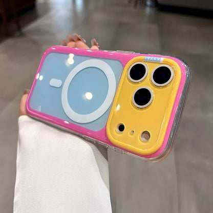 Candy Contrasting Colors For Magsafe Magnetic Phone Case For iPhone