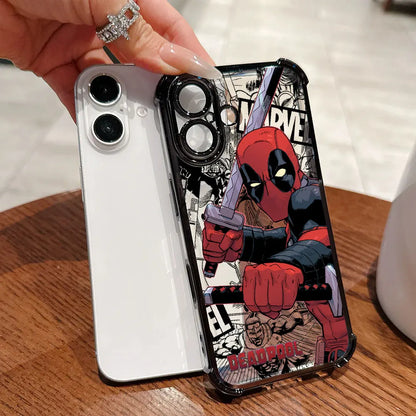Marvel Comics Deadpool Luxury Shockproof Case For iPhone