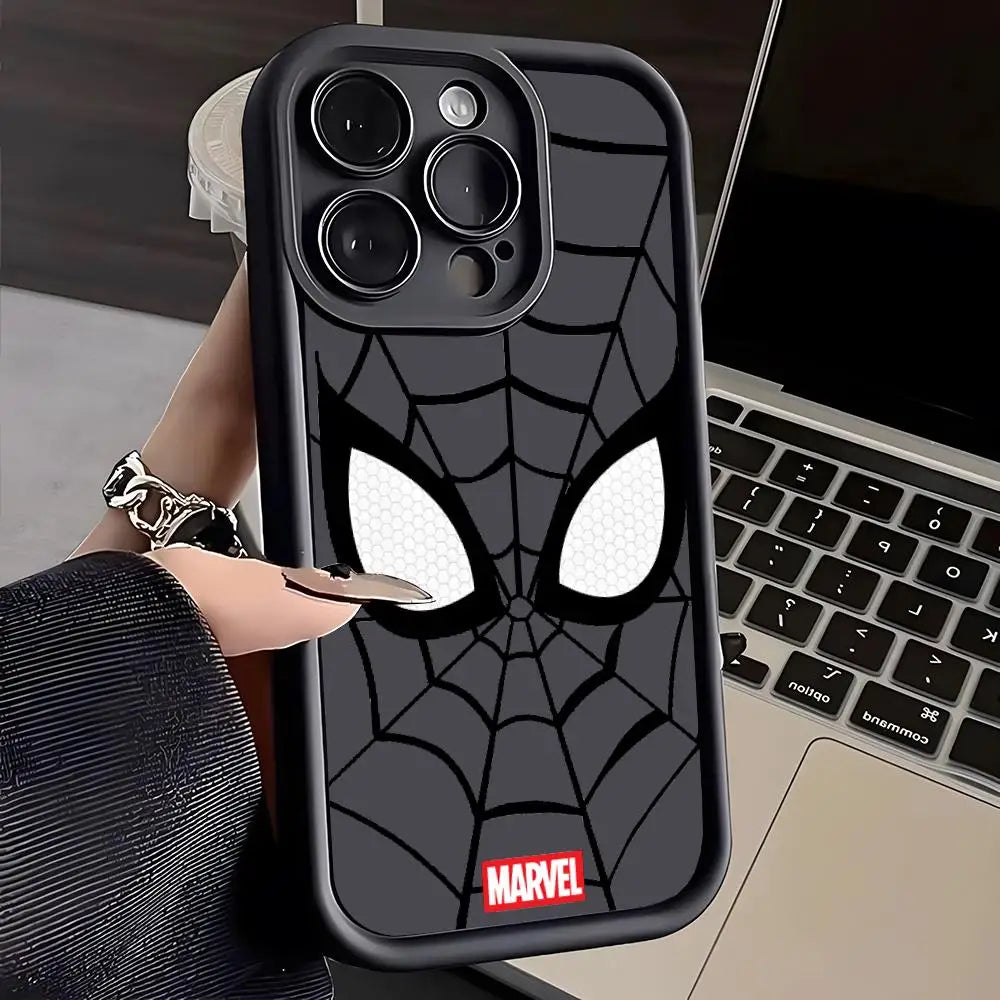 Marvel Spider Man Phone Case For iPhone Transparent Soft Cover