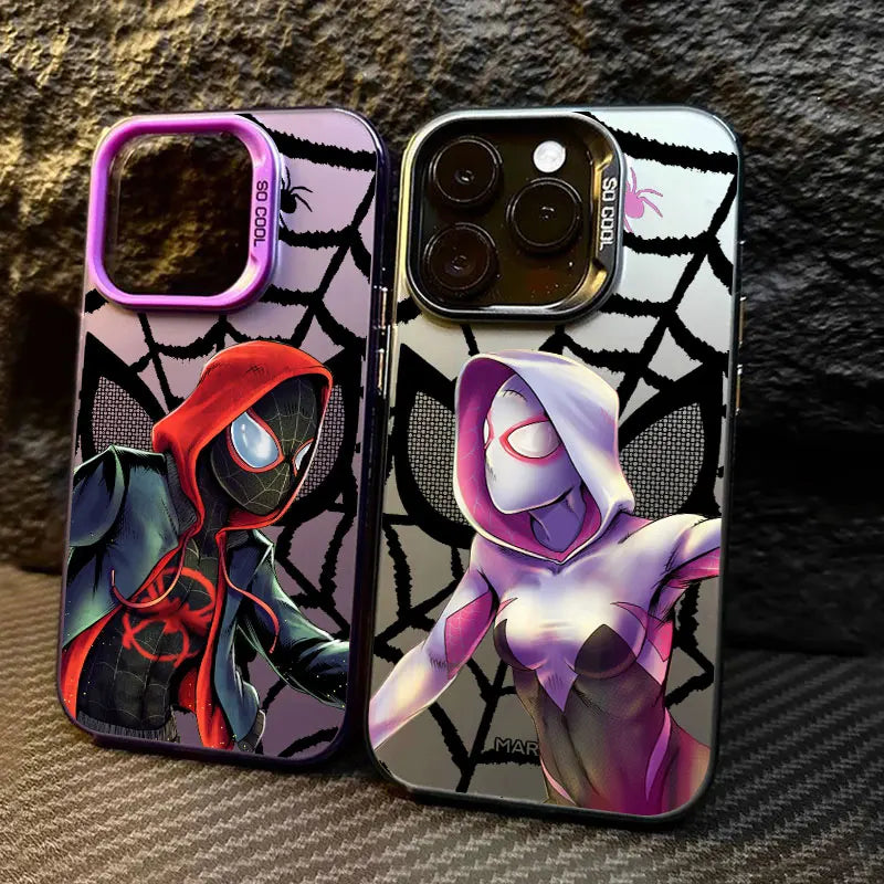 Spider Man Miles Morales Spider Gwen Marvel Phone Case For iPhone