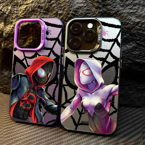 Spider Man Miles Morales Spider Gwen Marvel Phone Case For iPhone