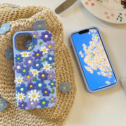 Daisy Flower Soft Silicone Luxury Phone Case