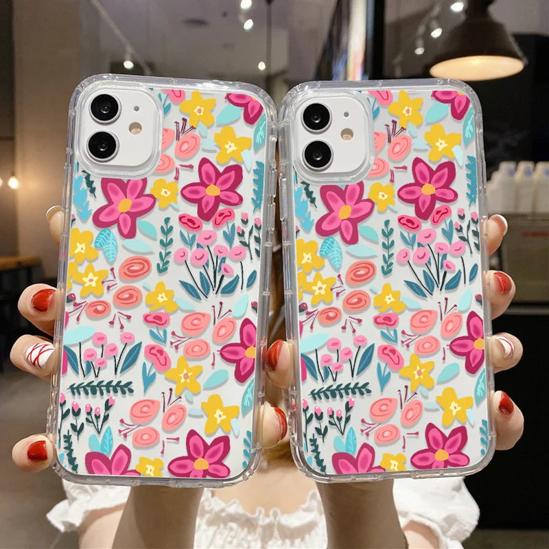 Daisy Flowers Pattern Phone Case For iPhone