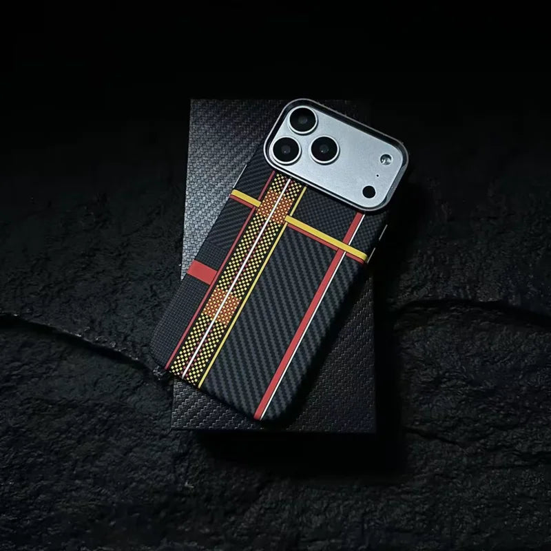 Luxury Carbon Fiber MagSafe Armor Case For iPhone