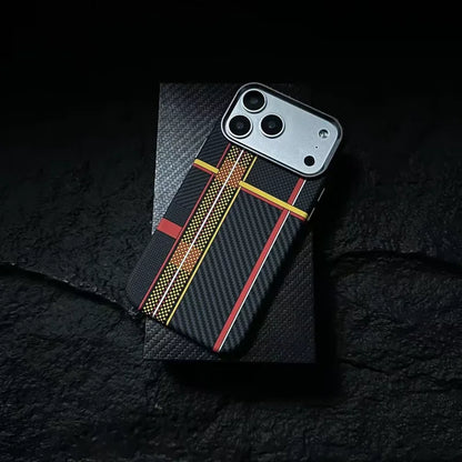 Luxury Carbon Fiber MagSafe Armor Case For iPhone
