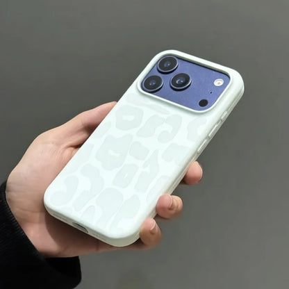 Leopard Pattern Liquid Silicone Case For iPhone