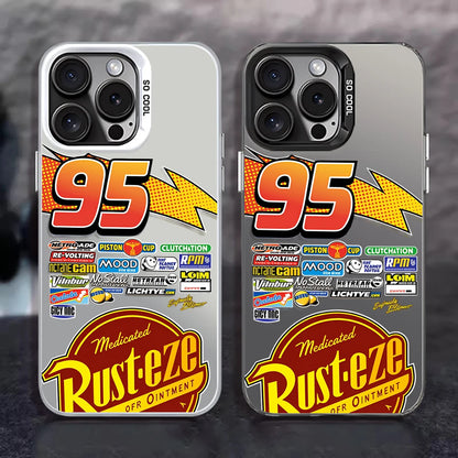 Lightning McQueen 95 Shockproof Matte iPhone Case, Hard Plating Cover